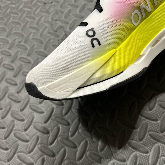 On Running White Pink Yellow Black Athletic Running Shoes main image 5